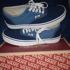 Vans Men's Blue Canvas Sneakers